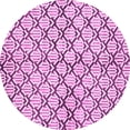 thumbnail image 1 of Ahgly Company Indoor Round Abstract Purple Modern Area Rugs, 3' Round, 1 of 4
