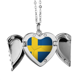 thumbnail image 1 of Suecia bandera nacional Copa Mundial de futbol Alas de ángel collar colgante regalo de moda Unbranded M, 1 of 3