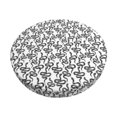 thumbnail image 1 of Balery Snake Fundas de asiento para taburete de bar redondo de tela de terciopelo ajustables que protegen de arañazos y manchas para sillas de 14 a 17 pulgadas.-13 inch, 1 of 7