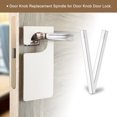 thumbnail image 5 of 1Pack Door Knob Spindle, 95 x 8mm Door Spindle Replacement Door Handle Parts for 12mm/0.47" Thick Doors, Silver, 5 of 6