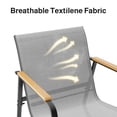 thumbnail image 5 of Asofer 3 Pieces Patio Furniture Set，Bistro Patio Furniture with 2 Outdoor Rocking Chairs and 1 Glass Coffee Table for Porch Deck Lawn，Poolside, Porch, Lawn, 5 of 13