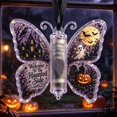thumbnail image 2 of Halloween Cash Gift Ornament, Clear Acrylic Butterfly Design G Rolled Cash Tube Holder, with Festive Keepsake Design for Halloween Tree Mantel and Spooky Party Gifts, 2 of 6