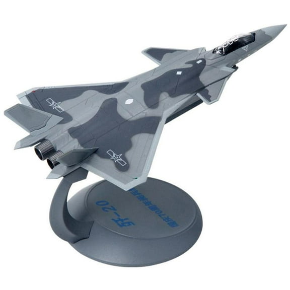 1:144 J-20 Fighter Airplane Model Alloy and Plastic Material for Aviation Collectors and Home Decoration