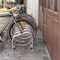 thumbnail image 2 of Soozier 4-Bike Bicycle Floor Parking Rack Cycling Storage Stand Silver, 2 of 10