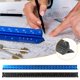 thumbnail image 1 of ¡Ganga del Día!, Juego de tres piezas de escala de aluminio de gran venta Escala triangular Regla de aluminio Regla triangular Regla de acero de tira larga de 30 cm Akmoler, 1 of 8