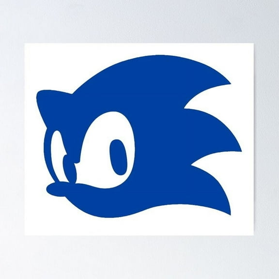 Kna Prints - Poster Sonic Head Logo, UNFRAMED-8x12