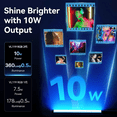 thumbnail image 4 of lampara luz led portatil Barra de luz LED RGB para video recargable Malubero, Negra, 4 of 5