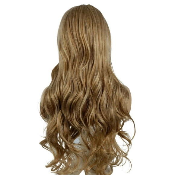 [TOP.E] Perruque de Cheveux Humains Bouclés Perruques de Gradient Perruque de Cheveux Bouclés Longs Perruque Européenne et Américaine Naturelle