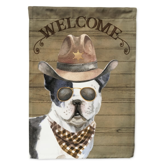 Carolines Treasures CK6289GF French Bulldog Country Dog Flag Garden Size  Small multicolor