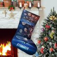 thumbnail image 1 of STAR TREK Tema: Calcetines de Navidad, fino lino blanco para colgar en escaleras y chimenea, decoración navideña para el hogar, regalo de Navidad. 54cm × 38cm, 1 of 5