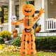 thumbnail image 3 of Decoraciones Inflables de Calabaza con Esqueleto de Halloween DeeKom 8 Pies con Luces LED para Exteriores, 3 of 7
