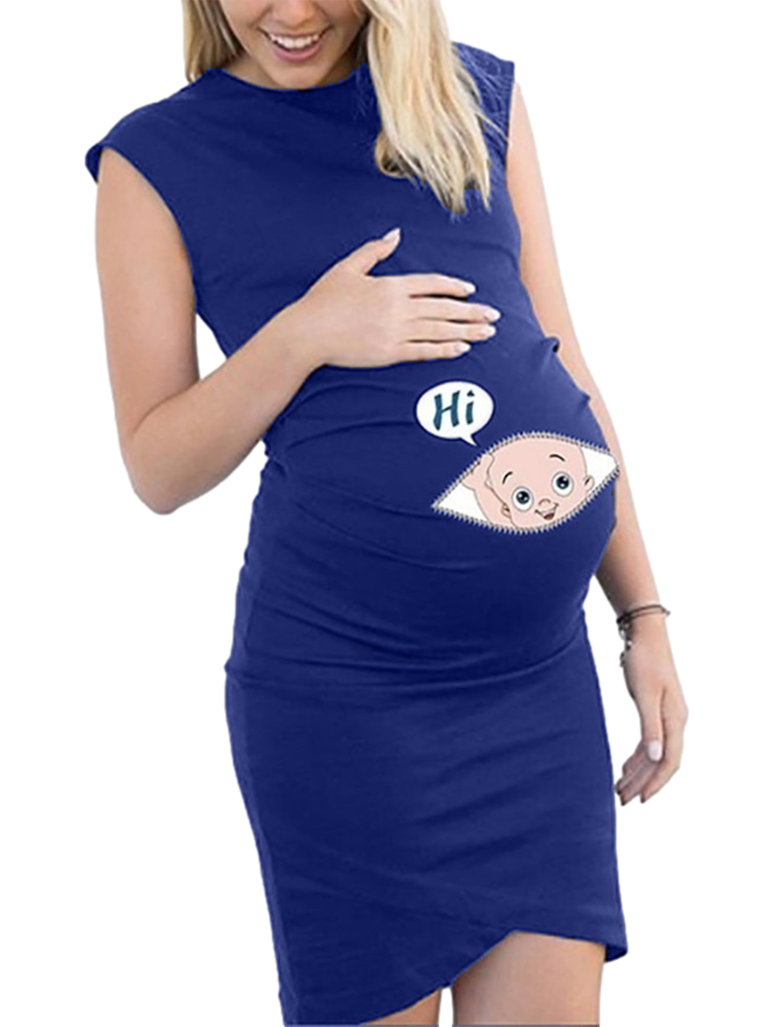 Maternity Dress Women Short Sleeve Cute ...