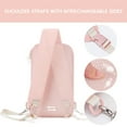 thumbnail image 4 of TINYAT Sling Crossbody Bag for Women Polyester Waterproof Chest Bag Zipper for Outdoors Hiking Cycling Sports Pink, 4 of 7