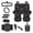 Black - Dragon, variant on LedBack 14 Pack Car Seat Covers Full Set Boho Mandala Flower Print Automotive Seat Covers with Steering Wheel Cover Center Console Pad Safety Belt Pads Gear Lever & Handbrake Covers