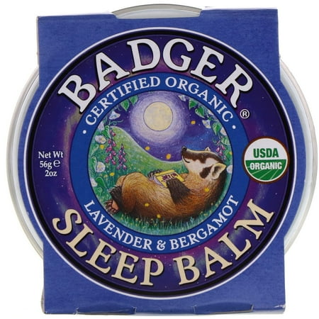 Balm Lavender - Badger - Sleep Balm - Lavender and Bergamot (2 Oz) - 1 Pack