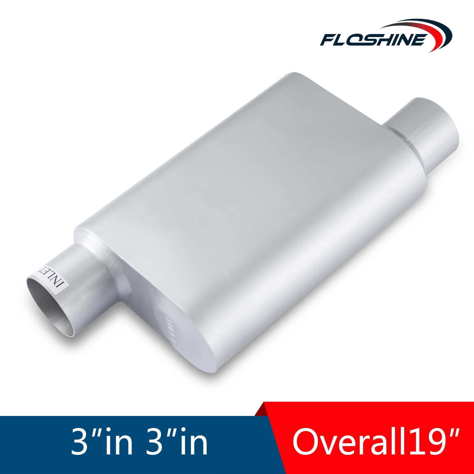 Universal Turbine Exhaust Muffler Resonator 304 Stainless Steel 2.5 Inch Inlet 2.5 Inch Outlet P 1436400 - View #9