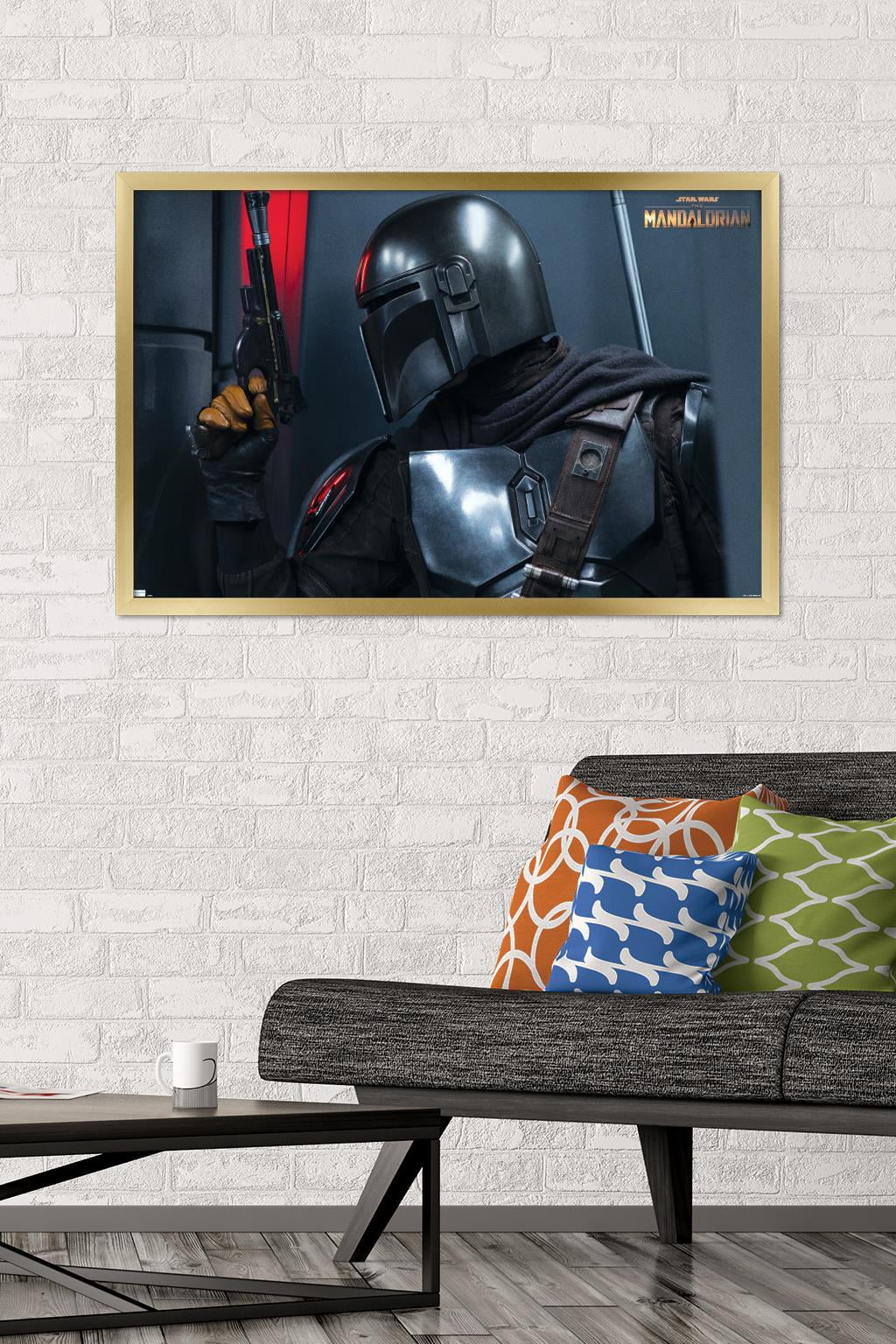 Star Wars: The Mandalorian Season 2 - Fight Wall Poster, 22.375" x 34", Framed