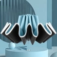 thumbnail image 2 of Soidarity Paraguas de mujer impermeable 3 pliegues portátil al aire libre sol lluvia vinilo reflectante sombrilla 10 costillas protector solar Personal carpas Cielo azul Soidarity OD029055-11, 2 of 6