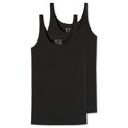 thumbnail image 1 of SCHIESSER Top con Tirantes para Mujer, Paquete de 2 - Single Jersey, Serie 95/5, uni Negro XL (X-Large), 1 of 3