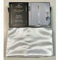 thumbnail image 2 of Set of 2 Bridget Crushed Satin Rod Pocket Curtain Panels, 84" Long, White, 2 of 2