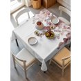 thumbnail image 6 of Red Brown Botanical Table Cloth, Watercolor Spring Eucalyptus Leaves Waterproof Tablecloth for Square Tables, Reusable Washable Fabric Table Cover for Restaurant Kitchen Dining Tables 54"x54", 6 of 6