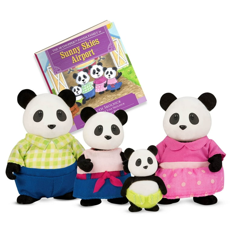 Li'l Woodzeez Skyhoppers Panda Family Set with Storybook - Walmart.com