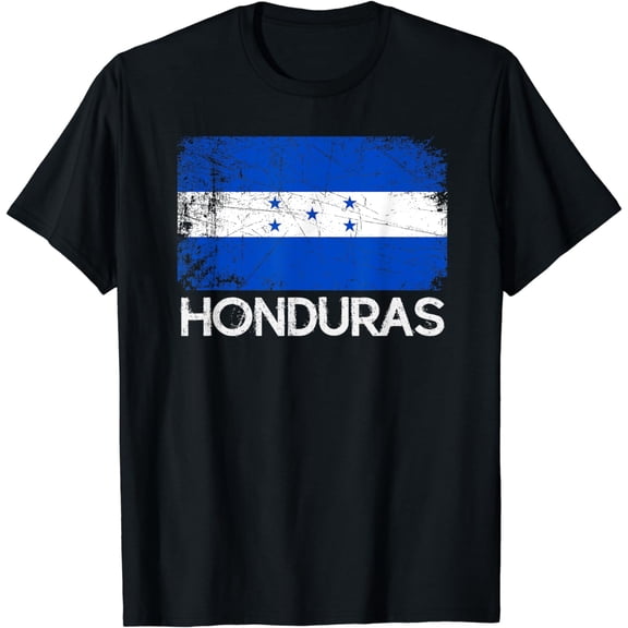 Honduran Flag T-Shirt | Vintage Made In Honduras Gift