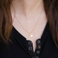 thumbnail image 4 of ANGEL STUDIOS | The Empty Tomb Necklace | as featured in The Shift | Yellow Gold Plated 925 Sterling Silver | Dainty Small Pendant Necklace | Religious Christian Jewelry for Women | He Lives Necklace, 4 of 4