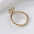 thumbnail image 4 of solitaire jewels 2.5CT Tulip Basket Round Moissanite Solitaire Engagement Ring For Women, 14K Yellow Gold, 4 of 6