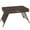 Brown, variant on Outsunny Foldable End Table, Metal Frame Patio Wicker Table, Mixed Grey