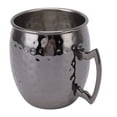 thumbnail image 2 of Taza de mula de Moscú, taza de cóctel de cerveza de acero inoxidable con capacidad de 600ml, taza de bebida para Bar en casa, color negro punteado, 2 of 5