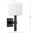 thumbnail image 4 of P710016-31M-Progress Lighting-Metro - Wall Sconces Light - 1 Light in Luxe and Modern style - 5.5 Inches wide by 15.13 Inches high-Matte Black Finish, 4 of 4