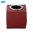 thumbnail image 3 of Uxcell Tissue Box Cover, 2 Pack PU Leather Square Decorative Napkin Paper Towel Dispenser Holder, Red, 3 of 6