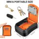 thumbnail image 2 of Caja de llaves de pared mini llave de exterior con código reiniciable de 4 dígitos caja de llaves impermeable para el hogar, escuela, oficina, fábrica, garaje (naranja),11 Afortunado Sencillez, 2 of 2