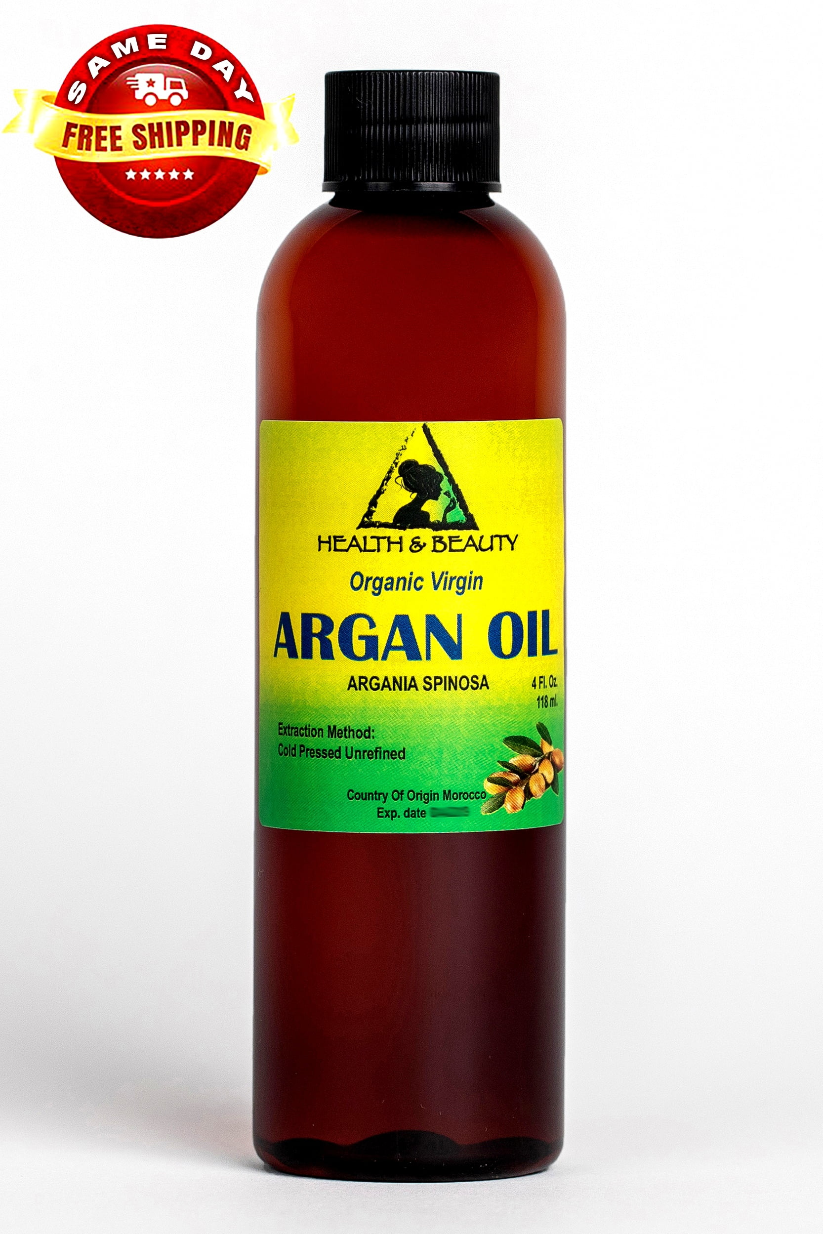 Argan Oil Unrefined Organic Extra Virgin Moroccan Cold Pressed Hair Oil Raw Pure 4 oz