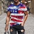 thumbnail image 2 of UVEASISHA Patriotic Shirts for Men,Mens USA Flag American 4th of July T Shirt Short Sleeve Independence Day Tshirts Street Soldier Muscle Tops Tee Shirt Graphic Tees 2025, 2 of 5
