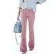 thumbnail image 1 of Pantalones Acampanados, Mujer Slim Fit Pantalones Cintura Alta Cremallera Oculta Color Puro Para Dama Para Otoño ANGGREK Otros, 1 of 6