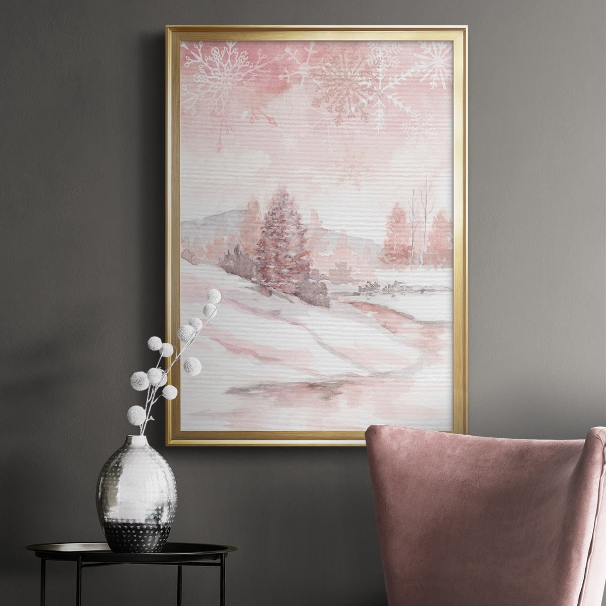 Blush Winter Premium Framed Print - Ready to Hang
