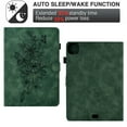 thumbnail image 3 of GSFY Case for 2024 iPad Pro 11 Inch 5th Generation(M4), Smart Premium PU Leather Wallet Stand Protective Shell with Auto Sleep Wake Feature for iPad Pro 11 5th Gen, Green FLOWER, 3 of 8