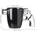 thumbnail image 2 of Taza De Cerámica De Café Para Hombre Forma Revolver Pistola 400ml Plata, 2 of 3