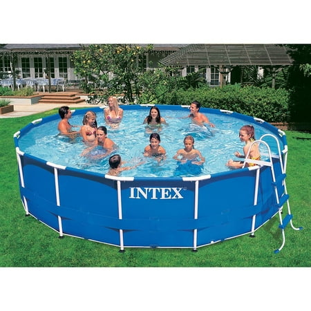 upc 078257308422 intex 16 feet x 42 inches metal frame above ground pool set with pump 28237p upcitemdb com