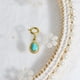 thumbnail image 1 of Collar de acero de titanio retro francés con colgante desmontable, variedad de colgante de piedra natural, collar de clavícula, 1 of 6