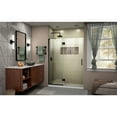 thumbnail image 5 of DreamLine Unidoor-X 48 in. W x 72 in. H Frameless Hinged Shower Door in Satin Black, 5 of 13