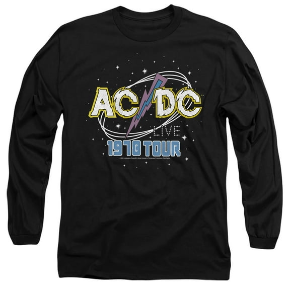 AC/DC Live Unisex Adult Long-Sleeve T-Shirt Black