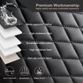thumbnail image 3 of Pu Leather Car Seat Bottom Covers Protectors Include Pair Front Driver Seat Pad Mat and Rear Bench Cover Universal Fit % Vehicles, 3 of 9