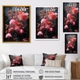 thumbnail image 4 of Designart "Crystal Pink Fuchsia Blooms II" Floral Framed Wall Art - Traditional Pink Fuschia Hallway Framed Wall Art Decor, 4 of 6