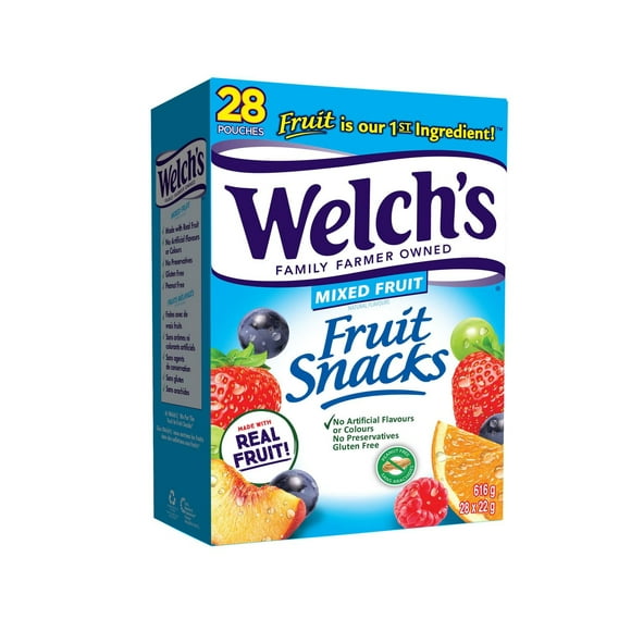 Welch's Gluten Free Mixed Fruit Snacks, 28 count Mixed Fruit Fruit Snacks