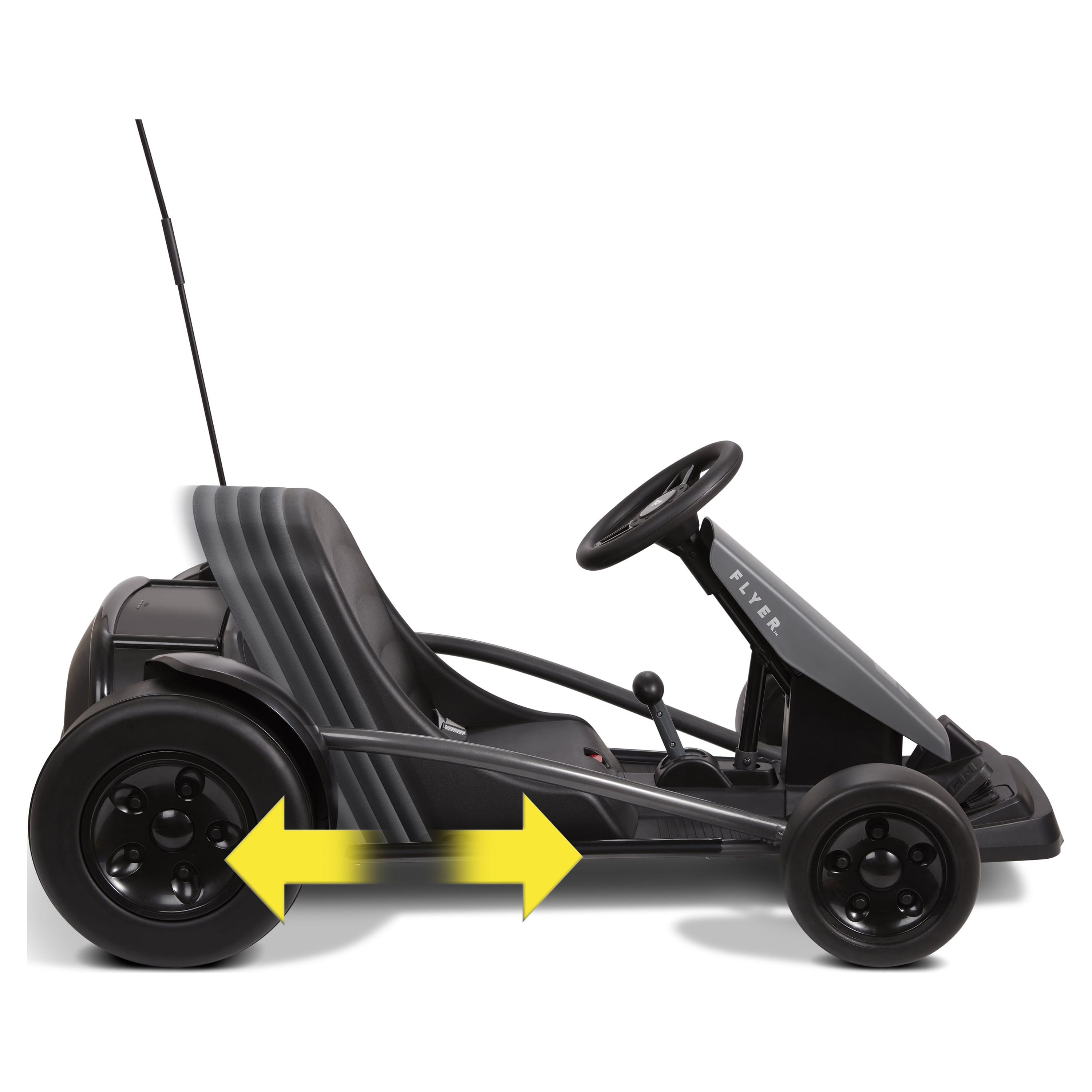 Radio Flyer, 36V Extreme Drift Go-Kart Ride-on, Battery Powered, 3