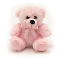 Pink Teddy Delight: 6-inch Pink Plush Teddy Bear - Perfect Gift for Children