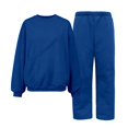 thumbnail image 5 of Rotm Tracksuit Set Women 2 Piece Outfits Casual Sweatsuit Hooded Sweatshirt Hoodie with Sweatpants Sport Outfits Jogger Set Blue,3XL, 5 of 7